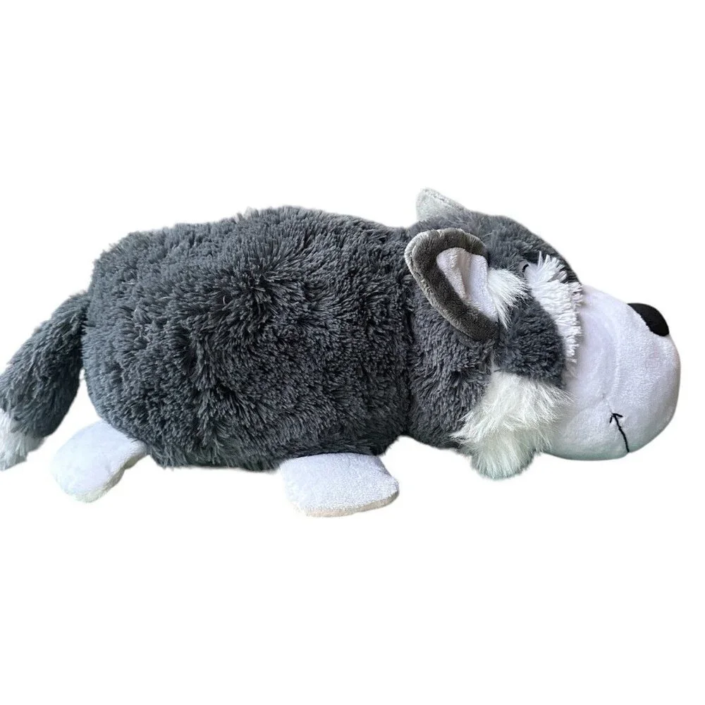 FlipaZoo Plush Stuffed Animal‎ 20 Inch Pet Polar Bear Poppi Husky Asher 2 in 1